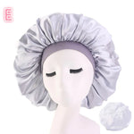 Beauty print Satin Silk Hair Bonnet for sleeping - EX-STOCK CANADA