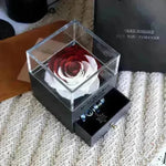 Eternal Flower Rose Jewelry Box for Birthday Presents Valentines Day Wedding Gift Box - EX-STOCK CANADA