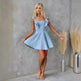 Women's Fashion Casual Denim Mini flared Dress - EX-STOCK CANADA