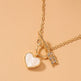 Romantic Heart Necklace Copper Zircon Pendant Necklace for women - EX-STOCK CANADA