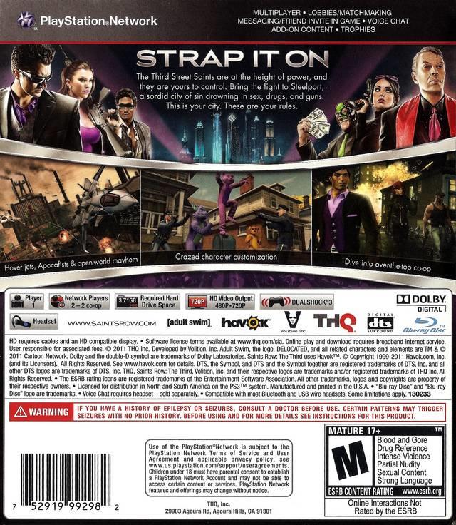 Saints Row: El Tercero 
