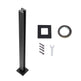Thickness Tempered Glass, 304 Stainless Steel Glass Mounting Clamp, Glass Shelf Bracket For Balcony, Garden, Deck, Stair, Black EX-STOCK