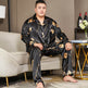Cut Flower Fat Men's Pajamas Extra Ice Silk EX-STOCK