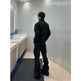 Large Pocket Pleated Black Y2K Cargo Pants Men - EX-STOCK CANADA