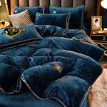 Thickened Winter Coral Flannel Bedding Kit Double Sided Plus Duvet Cover EX-STOCK Canada 