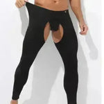 Men's Fall Winter Open Crotch Thermal Pants Long John underwear