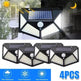 4X Solar Power PIR Motion Sensor Wall Lights LED Outdoor Garden Security Lamp - EX-STOCK CANADA