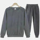 Autumn Winter  street fashion Plain Crew neck Sweatsuit for men - EX-STOCK CANADA