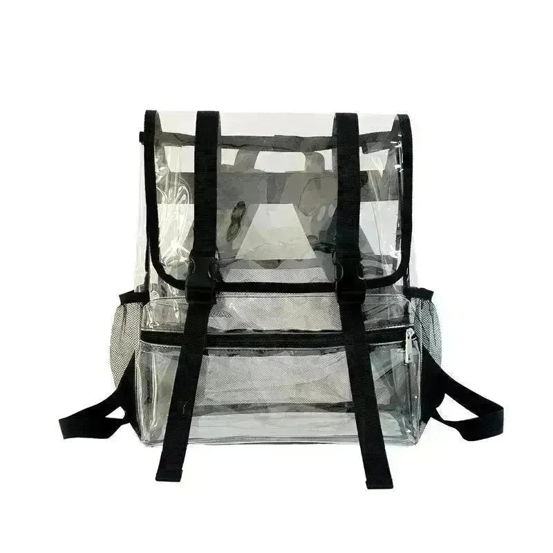 Boy And Girl's Fashion Transparent Flap Travel School Duffel Bag Backpack - EX-STOCK CANADA