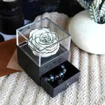 Eternal Flower Rose Jewelry Box for Birthday Presents Valentines Day Wedding Gift Box - EX-STOCK CANADA