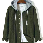 Men's Autumn And Button down Waffle Hoodie Cardigan - EX-STOCK CANADA