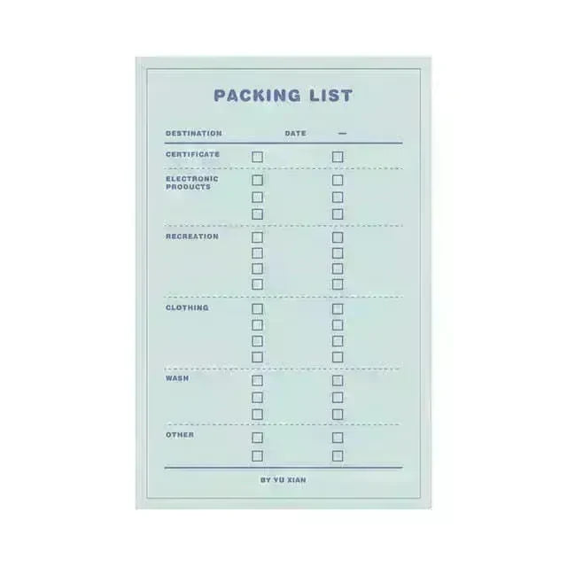 Daily Weekly Notepad Planner Tearable Message Memo Book - EX-STOCK CANADA