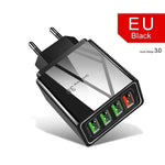 Illuminated 4USB Mobile Phone Charger 3A Charging Head - EX-STOCK CANADA