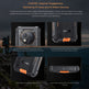 OUKITEL rugged smartphone with features highlighted on a dark background