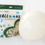 White Retro Balloon Wedding & Birthday Party Decorations – Colourful Vintage Balloon Set