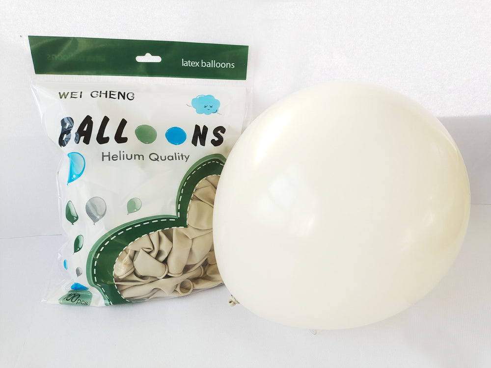 White Retro Balloon Wedding & Birthday Party Decorations – Colourful Vintage Balloon Set