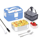 Household Car Portable Electric Heating Lunch Box 304 Stainless Steel 
