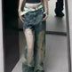 Retro Washed Ripped Baggy Jeans Pant For Women Summer Hollow Out - EX-STOCK CANADA