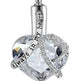 Crystal Heart Pendant - EX-STOCK CANADA