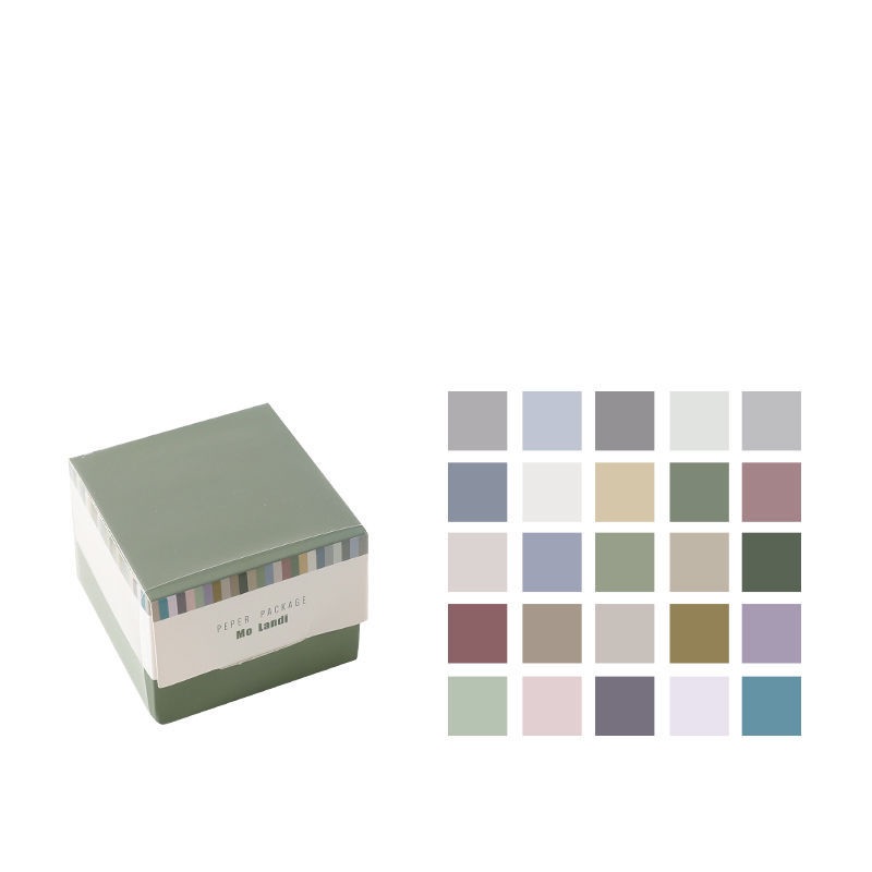 Solid Color Sticky Note Wallet Base Non-sticky Post-it Notes 