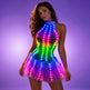 White RGB LED light-up party dress outfit | EX-STOCK Canada product gallery image 2