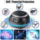 1Pc Ultrasonic Rodent Chaser Rat Repellent Pest Driver Mouse Control Squirrel Repeller With 4 Modes 4-65KHz Strobe Light 4 Timer 1292sq.ft. Coverage For Rodent Mouse Rats Squirrels Bats EX-STOCK