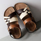 Men's Simple Hollow-out Flat Cork Slippers  EX-STOCK CANADA