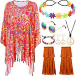 Tie Dye Cloak Costume Halloween Party Clothing Suit - EX-STOCK Canada