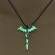 Fashion Trendy Men's Domineering Luminous Flame Dragon Necklace EX-STOCK