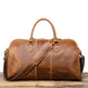 Retro New Men's Genuine Leather Portable Travel Bag | EX-STOCK Canada 