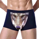 Printed Wolf Head Big Bird  Men's Boxer Briefs Underwear - EX-STOCK CANADA
