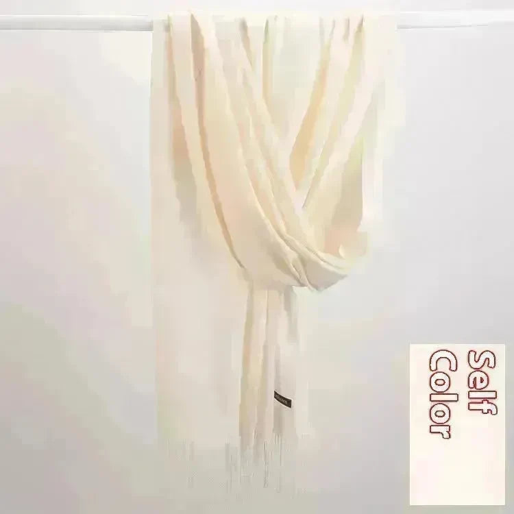 Pure Color Warm Keeping Scarf All-match Cashmere Shawl - EX-STOCK CANADA