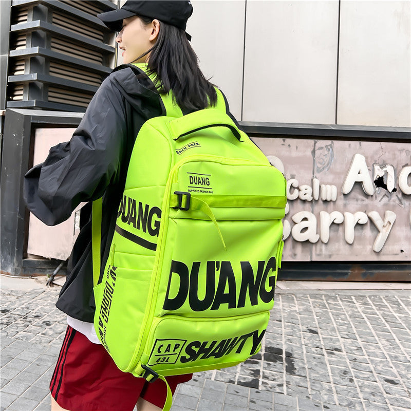 Travel Bag Men's Large Capacity Travel Backpack Men's Backpack Hand-held Luggage Bag Multi-functional Schoolbag EX-STOCK