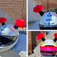 Pink helmet pigtail decoration accessory