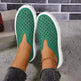 Fashion Hollow Flats Shoes Casual Versatile Thick Sole Slip-on Shallow Sneakers Shoes For Women - EX-STOCK CANADA