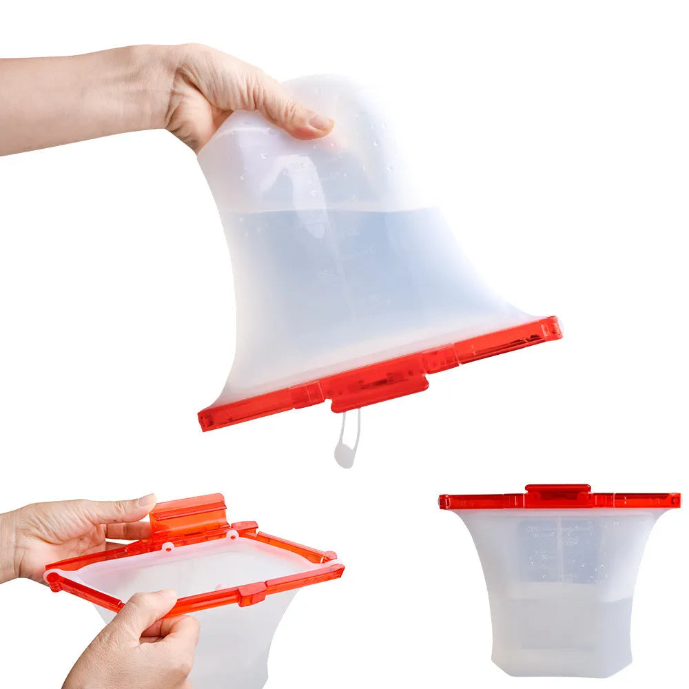 Kitchen Refrigerator Silicone Food Storage Bag - EX-STOCK CANADA