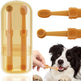 pet toothbrush with tongue cleaner