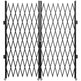 Double Folding Security Gate, 5.1 H X 10.2 W Folding Door Gate, Steel Accordion Security Gate, Flexible Expanding Security Gate, 360 Rolling Barricade Gate, Scissor Gate Or Door With Keys EX-STOCK