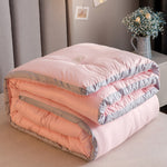 Simple Style Embroidered Skin-friendly Down Velvet Duvet EX-STOCK Canada 
