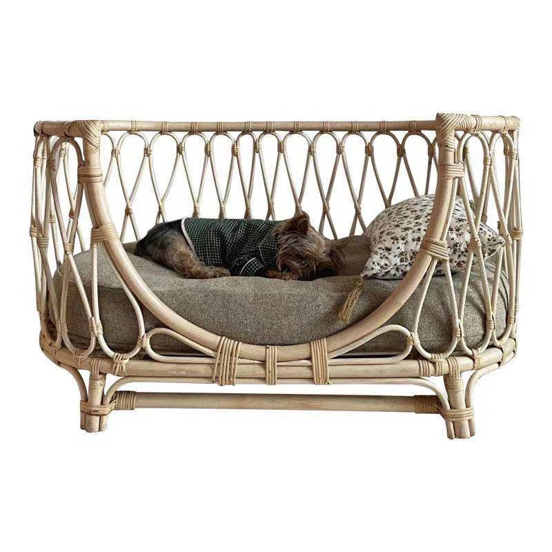 Pet Bed Handmade Rattan Woven Pet Bed Sofa For Dogs EX-STOCK Canada 