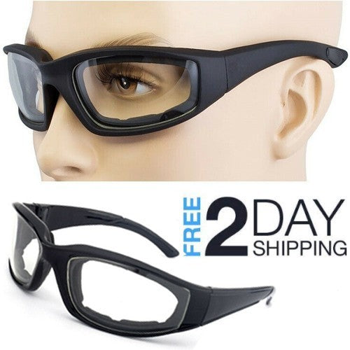 Cycling Sunglasses Chopper Outdoor Sports Glasses For Men Women Wrap Around UV400 Protection For Fishing Driving Glasses Windproof Clear Lens EX-STOCK