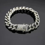 Cuban Bracelet Diamond Cuban Link Chain Hiphop Jewelry