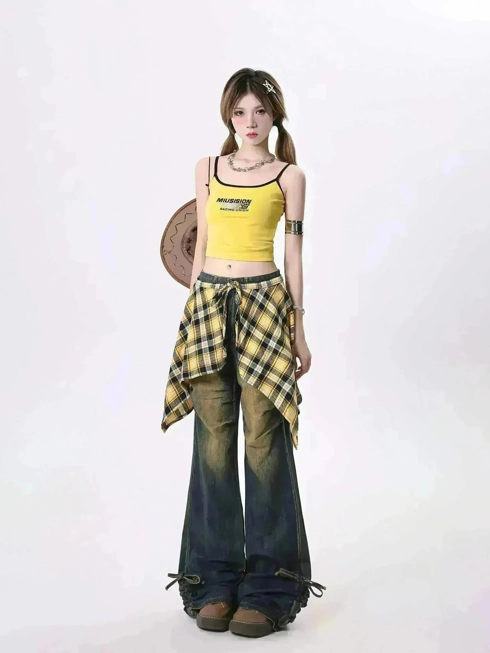 Jeans Women's Skirt Swing Outside Casual Bootcut Pants - EX-STOCK CANADA