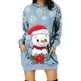Women's Long-sleeved Christmas Hoodie Sweatshirt Dress Winter - EX-STOCK CANADA