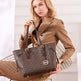 Big Retro Fashion Brown Leather bucket Bag - EX-STOCK CANADA