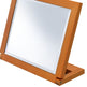 8 Tall Polyresin Adjustable Make-Up Mirror, Walnut Finish EX-STOCK