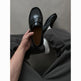Men's British-Style Slip-On Leather Loafers – Height-Increasing Option, Sizes 38–46