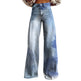 American And European-style Womens Flared Denim Jeans Made From Pure Cotton 