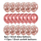 Sequined Latex Balloons for Birthday & Wedding Decorations – 12 Inch Colorful Party Balloons