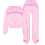 INS Letra Sports Sports Swited Swotging Pant Switging Switging Switsuit Fashion Ropa para mujer Joggers de dos piezas
